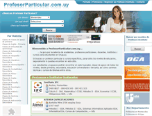 Tablet Screenshot of profesorparticular.com.uy